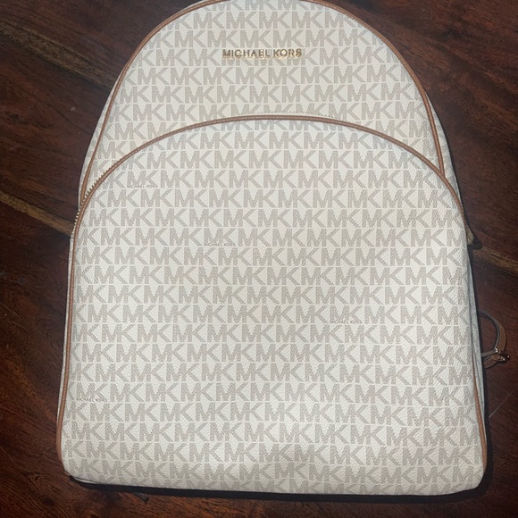 Michael Kors Handbags - LARGE WHITE MK BACKPACK